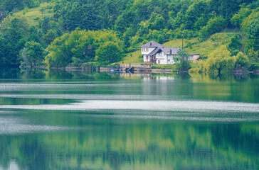 Fototapeta na wymiar Jablnicko Lake in Bosnia and Herzegovina