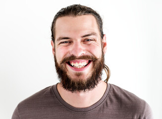 Obraz premium Portrait of white man isolated