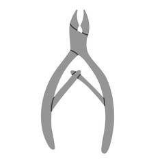 Manicure nipper,tools for nail care.Vector hand drawn cartoon