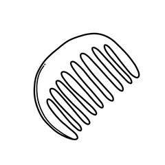 Comb Doodle vector icon. Drawing sketch illustration hand drawn cartoon line eps10