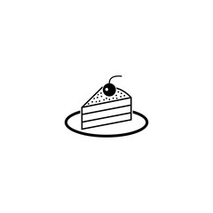 cake and bakery icon vector sign symbol