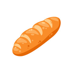 Cool and delicious baguette bread illustration, bread illustration vector