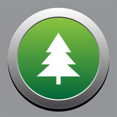 Christmas Tree Green Icon | Fir Tree Illustration