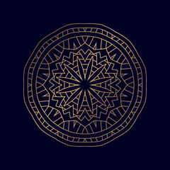 Arabic Luxury golden mandala logo background pattern style Vector illustration