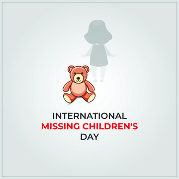 International Missing Children's Day. Flyer And Banner Design