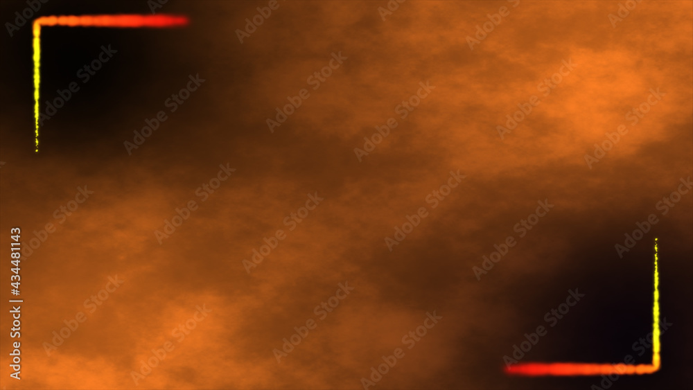 Wall mural brown space background with particle line border