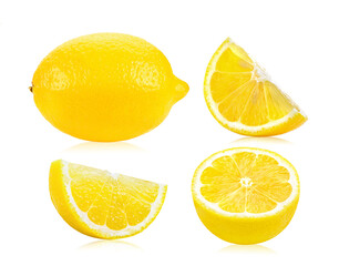 Fototapeta premium Lemon isolated on white
