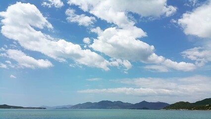 Fototapeta premium blue sky and clouds