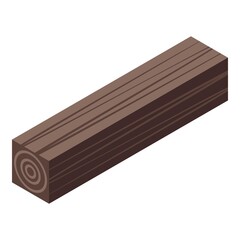 Plywood timber icon. Isometric of Plywood timber vector icon for web design isolated on white background