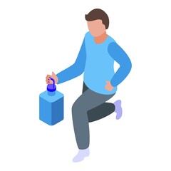 Home training icon. Isometric of Home training vector icon for web design isolated on white background