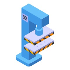 Form press machine icon. Isometric of Form press machine vector icon for web design isolated on white background