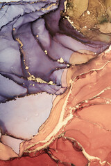 Alcohol ink art.Mixing liquid paints. Modern, abstract colorful background, wallpaper. Marble texture.Translucent colors