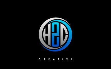 HZC Letter Initial Logo Design Template Vector Illustration