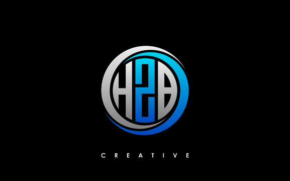 HZB Letter Initial Logo Design Template Vector Illustration