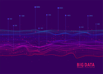 Abstract infographics visualization