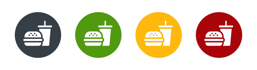 Fast food icon. Vector illustration