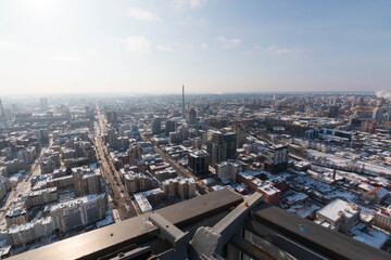 Fototapeta na wymiar view of the city of Yekaterinburg from above