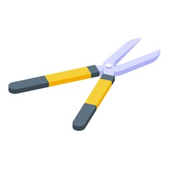 Secateurs icon. Isometric of Secateurs vector icon for web design isolated on white background