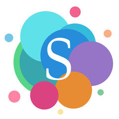 Graphic logo illustration letter S