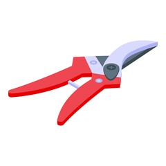 Farm shears icon. Isometric of Farm shears vector icon for web design isolated on white background