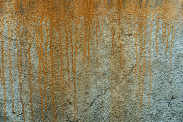 The texture of a stone wall, flooring, concrete destruction, metal corrosion and rusty antiquity, the basis of construction reinforcement and ceilings, paint chips