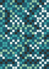 Abstract Geometric Pattern generative computational art illustration