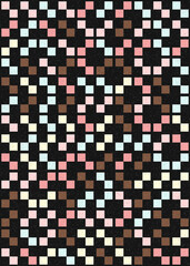 Abstract Geometric Pattern generative computational art illustration