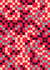 Fototapeta premium Abstract Geometric Pattern generative computational art illustration