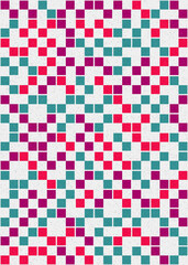 Abstract Geometric Pattern generative computational art illustration