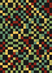Abstract Geometric Pattern generative computational art illustration