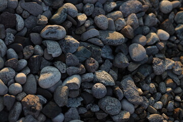 Sea stones background.