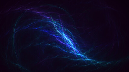 3D rendering abstract multicolor fractal light background