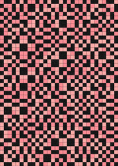 Fototapeta premium Abstract Geometric Pattern generative computational art illustration