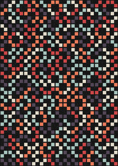 Abstract Geometric Pattern generative computational art illustration