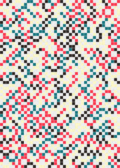 Fototapeta premium Abstract Geometric Pattern generative computational art illustration