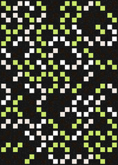 Fototapeta premium Abstract Geometric Pattern generative computational art illustration