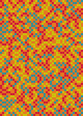 Abstract Geometric Pattern generative computational art illustration