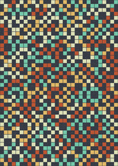 Fototapeta premium Abstract Geometric Pattern generative computational art illustration