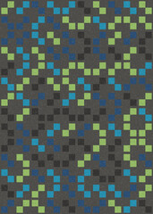 Abstract Geometric Pattern generative computational art illustration