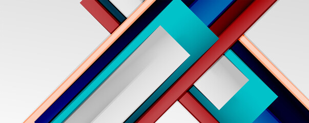 Color abstract lines trendy geometric background for business or technology presentation, internet poster or web brochure cover, wallpaper