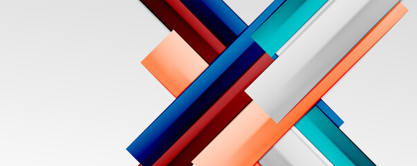 Color abstract lines trendy geometric background for business or technology presentation, internet poster or web brochure cover, wallpaper