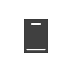 Shopping bag vector icon