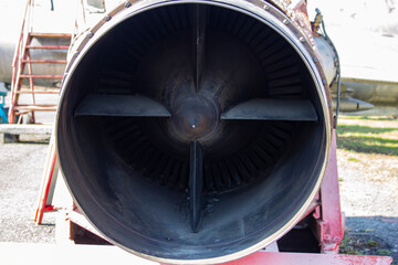 Turbojet aircraft engine VK-1. The engine was used on MiG-15 and MiG-17 fighters, Il-28 bomber, Tu-14 torpedo bomber