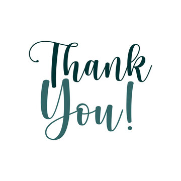 sentence thank you dark and light green