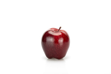 Red apple, isolated  on white background.