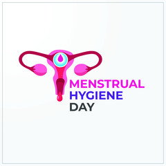 Menstrual Hygiene Day. abstract background for flyer, banner