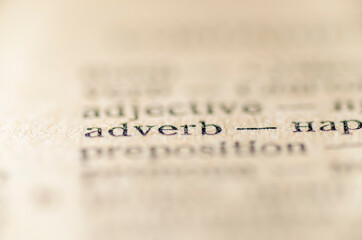 adverb word dictionary