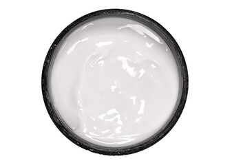 Creamy white lotion isolated