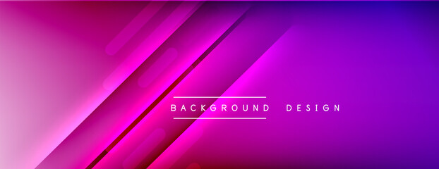 Dynamic lines abstract background. 3D shadow effects and fluid gradients. Modern overlapping forms