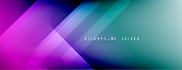 Dynamic lines abstract background. 3D shadow effects and fluid gradients. Modern overlapping forms